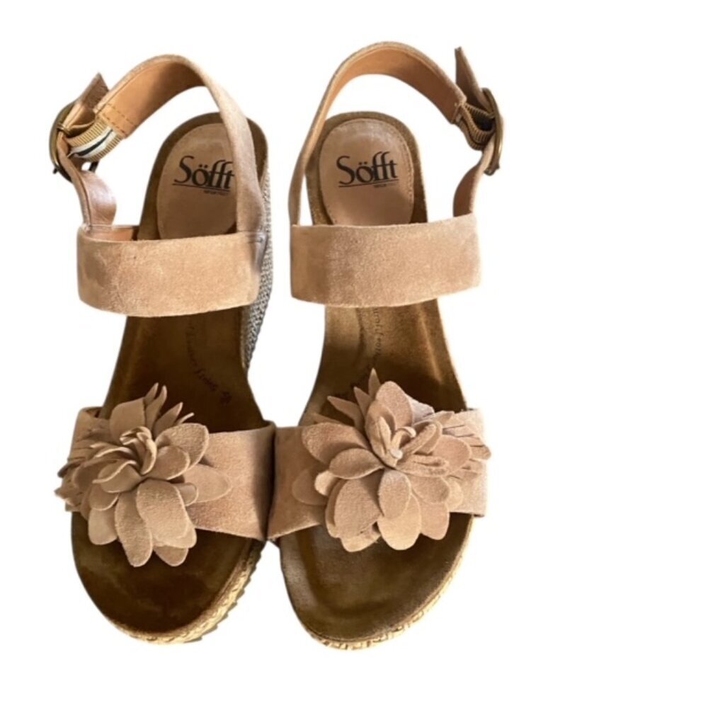 Sofft Cali Suede Wedge Sandal 10